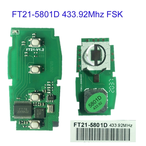 MK450017 FT21-5801D 433.92Mhz FSK Circuit for Subaru smart key PCB Board