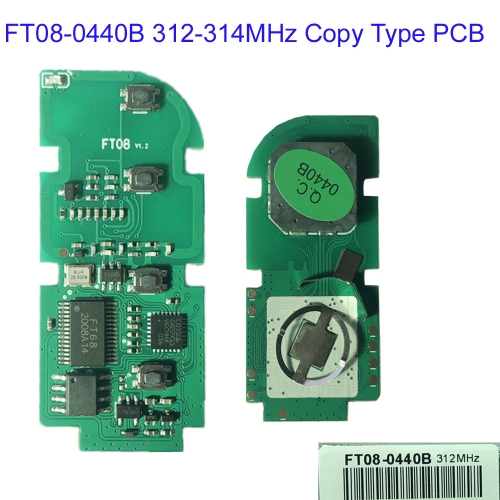 MK490059 312-314MHz FT08-0440B Lonsdor Copy Type Smart Key PCB For T-oyota  Lexus PCB Board