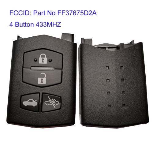 MK540022 4 Button 433MHZ Smart Key for Mazda 6 MX5 Part No FF37675D2A Remote Auto Car Key Fob
