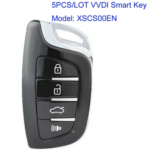 MK580003 5pcs/lot  4 Buttons Xhorse XSCS00EN Smart Proximity Universal Remote Key Fob for VVDI VVDI2 Key Tool