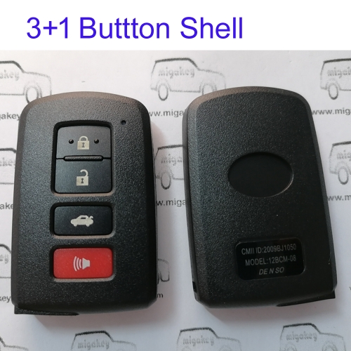 FS190083 3+1 Button Smart Key Cover Shell Case for T-oyota Smart Key Auto Car Key Replacement