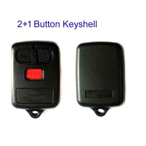 FS190084 2+1 Button Remote Key Cover Shell Case for T-oyota  Key Auto Car Key Replacement