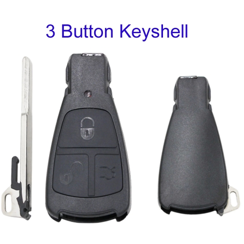 FS100036 3 Button Old Style Remote Car Key Shell For Benz Mercedes C180 1998-2004 W202  With Blade