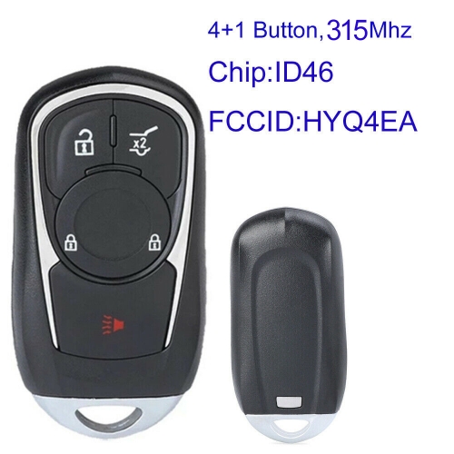MK270046 4+1 Button 315MHz Smart Remote Key for Buick LaCrosse 2017-2019 HYQ4EA ID46 Chip