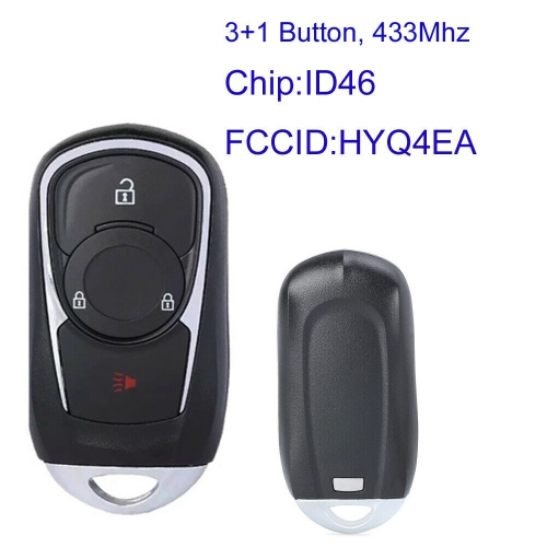 MK270050 3+1 Button 433MHz Smart Remote Key for Buick Encore Envision 2017-2020 HYQ4EA ID46 Chip