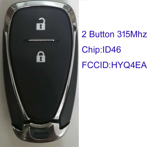 MK280091  Original 2 Button Smart Car Key 315mhz ID46 Chip for 2017 Chevrolet cruze  Trax Smart Card  FCCID HYQ4EA