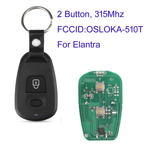 MK140199 2 Buttons 315Mhz Remote Key For H-yundai Santafe Elantra 2002 2003 2004 2005 2006 FCC ID: OSLOKA-510T Car Key Fob
