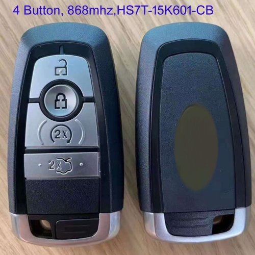 MK160016  868 MHz 4 Button Smart Key For Ford Fusion HITAG PRO Part No HS7T-15K601-CB Keyless Go