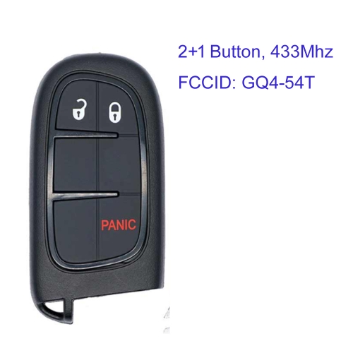 MK300085 Original 2+1 Button 433mhz Smart Key for Jeep Cherokee 2014-2020 GQ4-54T 68105087 Car Key Remote Keyless Go
