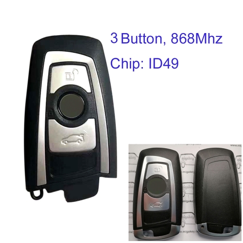 MK110124 3 Buttons 868Mhz Smart Remote Key PCF7945 ID49 chip For BMW F Chass 5 7 Series FEM/BDC CAS4 CAS4+ System HUF5767