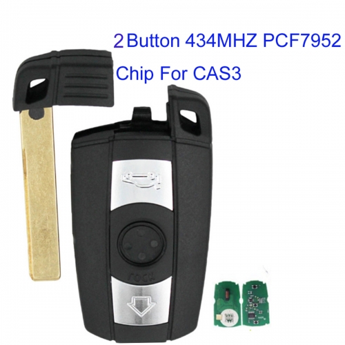 MK110049 2 button Remote Control key 434MHZ  PCF7952 Chip for BMW 3 5 Series X5 X6 E60