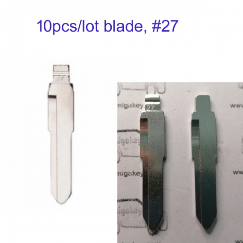 FS540023 10Pcs/lot #27 Flip Blade KD VVDI Remote Blade for mazda M2 M3 M5 M6 M8 KD VVDI Blade Replacement #27 MZ31 MAZ24R MAZ-11D