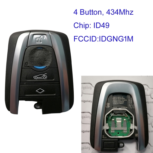 MK110126 Smart Remote Key 4 button 434mhz Keyless Remote key For BMW I8 2015-2018 PCF7953P Chip IDGNG1M