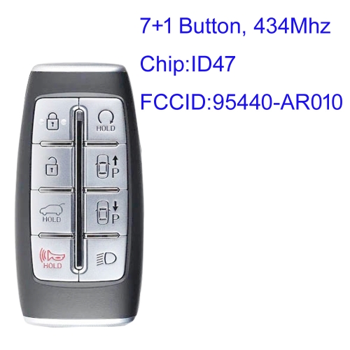 MK140300 7+1 Buttons 434Mhz Smart Key For H-yundai Genesis G70 2021-2022  PN: 95440-AR010 / TQ8-FOB-4F35 Smart Keyless Go Fob