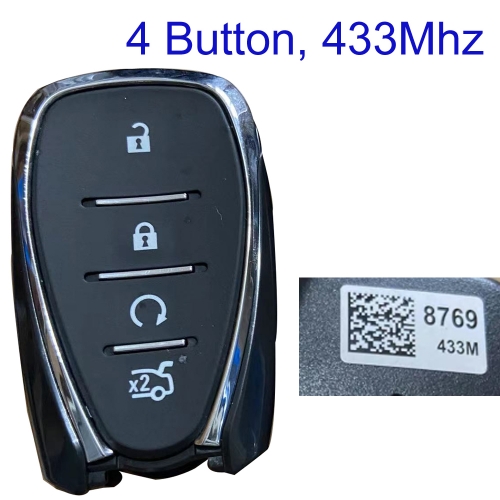 MK280114 4Button Smart Keyless Entry Remote Key 433 MHZ For 2018 Chevrolet Camaro FCC ID HYQ4EA Keyless Go