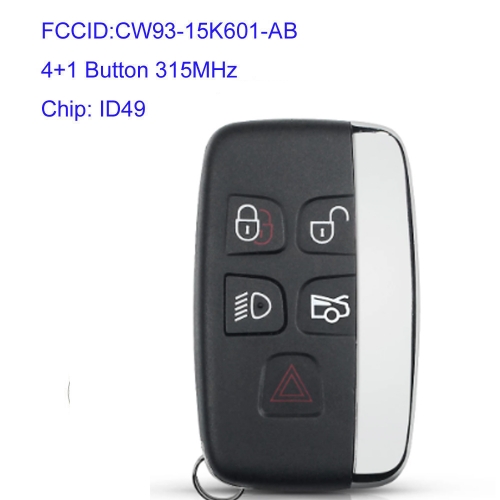 FS1500005 5 Button Smart Key Remote Key Shell Case for J-aguar XF XE XJ Auto Car Key Shell with Blade