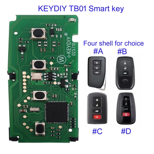 MK190418 KEYDIY TB01 Smart Key Universal Proximity Car Remote Control Work With KD-X2 KDX2/KD-MAX KDMAX Key Programmer