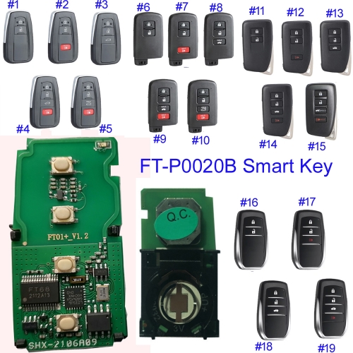 MK490084 FT-P0020B Smart Key Universal Remote Key for T-oyota 8A Support Renew and Rewrite for KH100 K518 Tool