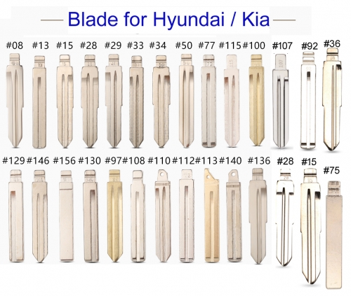 FS130039 Emergency Insert Key Blade Blades for H-yundai Tucson Accent Getz Sonata Verna Kia Car Key Blade  Auto Car Key Blade