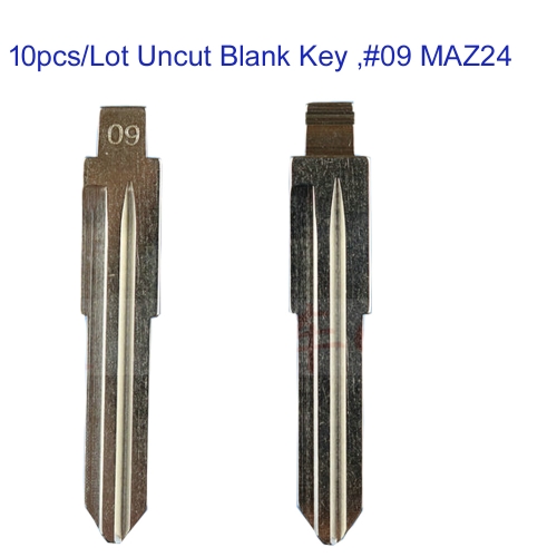 FS540030 10pcs/Lot Uncut Metal Key Blade for Mazda KD Xhorse Remote Blank Key #09 MAZ24