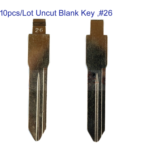 FS270023 10Pcs Universal Car Key Blank KD Blade Flip Car Key Blade for Buick Chevrolet for KEYDIY Xhorse #26 B102 B99 GM-39