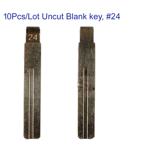 FS170015 10pcs/Lot Metal Uncut Flip KD VVDI Remote Car Key Blade for Volvo XC90 Remote Key Blade Blank Key #24 #B