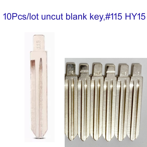 FS140071 10pcs Uncut Key Blade for Kia K2 Replace Flip Remote Blade Metal Head Key Replacement #115 HY15