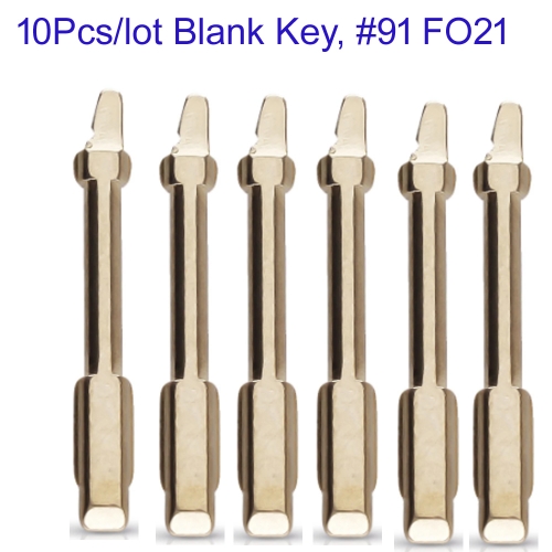 FS160051 10PCS/Lot Uncut  Blade for Ford Fusion Focus Mondeo Key Blade Repalcement  #90 FO21