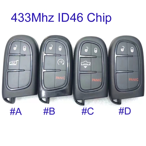 MK300097 Original 433mhz Smart Key for Jeep Cherokee 2014-2016 GQ4-54T #A #B #C #D Auto Car Key Fob ID46 Chip