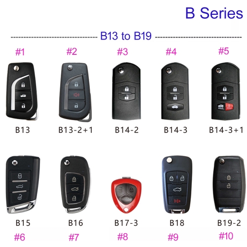 MK590122 KEYDIY KD B Series B13 B14 B15 B16 B17 B18 B19 for KD900+ URG200 KD-X2 Programmer Remote Key