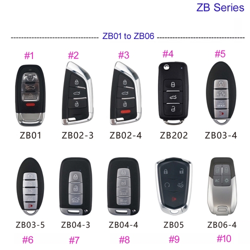 MK590115 KEYDIY KD ZB Series ZB01 ZB02 ZB03 ZB04 ZB05 ZB06 for KD900+ URG200 KD-X2 Programmer for Audi for Benz for BMW Style Smart Remote Key