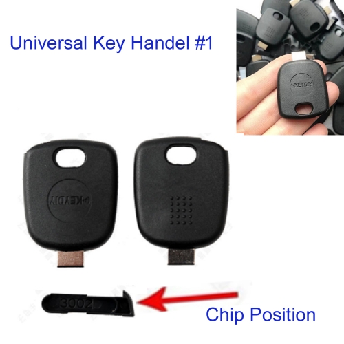 KT00081 #1 Universal Transponder Car Key Shell KD/VVDI Blades Head with Chip Holder Modified Multi-function Key Handle Locksmith Tool
