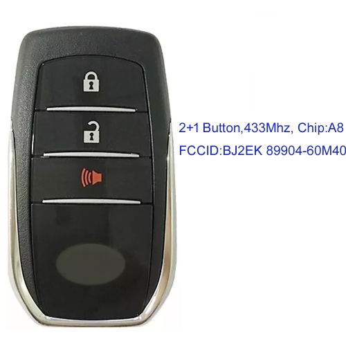 MK190354 2+1 Button 434MHZ Smart Key for T-oyota  Land Cruiser 2016+  FCC ID: BJ2EK/PN: 89904-60M40