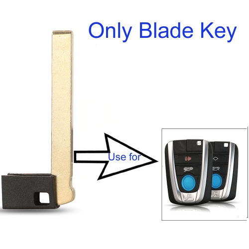 FS110036 Emergency Key Insert Key Blade for BMW i3 i8 Series 2014 2015 2016 2017 Remote Uncut Blade Blank Replacement