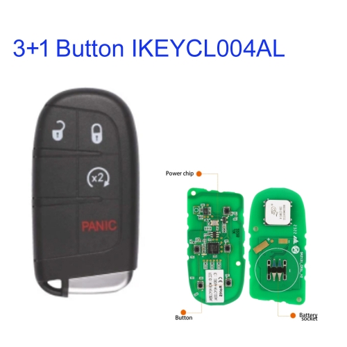 MK750003 IKEY Premium Style IKEYCL004AL for Autel C-hrysler Universal Smart Key CL004AL for KM100 KM100E IM508 IM608 PRO