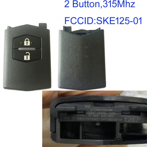 MK540093 2 Button 315mhz Smart Key for Mazda Mitisubish system SKE125-01 Remote Auto Car Key Fob