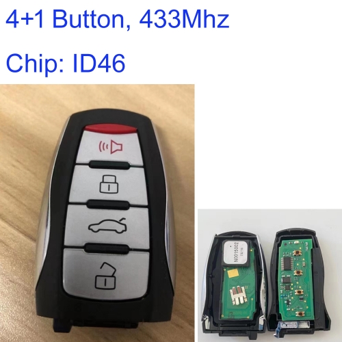 MK030001 4+1 Button 433mhz Smart Key for Great Wall GWM New Haval H7 H8 H9 M6 With ID46 Chip Remote Auto Car Key Fob