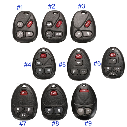 FS280035 Remote Car Key Shell Cover Case Styling Fob Blank For Chevrolet G-M P-ontiac Buick Keyless Entry Case