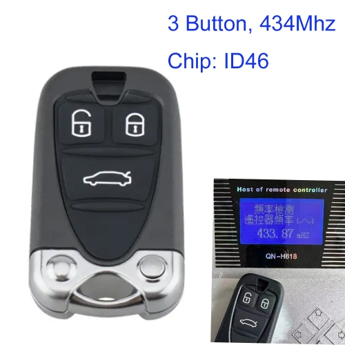 MK440012 3 Buttons 433MHz Keyless Remote Key Fob for Alfa Romeo 159 Brera Spider 2005-2011 Auto Smart Key ID46 Chip 71740257 with Blade SIP22