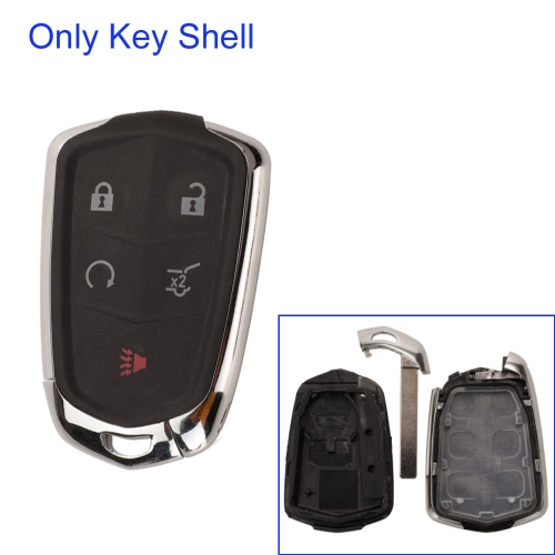 FS340020 4+1 Button Remote Key Cover Shell for C-adillac  Escalade ESV 2015 2016 2017 2018 2019 keyless Go Key