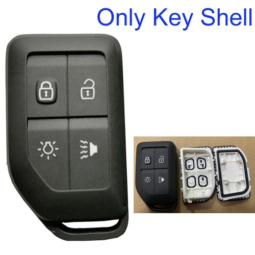 FS170021 4 Button Smart Key Shell Cover for Volvo Truck 500 FM4 FH Auto Car Key Shell Replacement