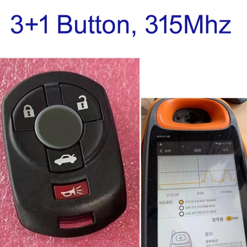 MK340038 OEM 3+1 Button 315MHz Smart Key Remote Control for C-adillac STS 2005-2007 Go Auto Car Key Fob