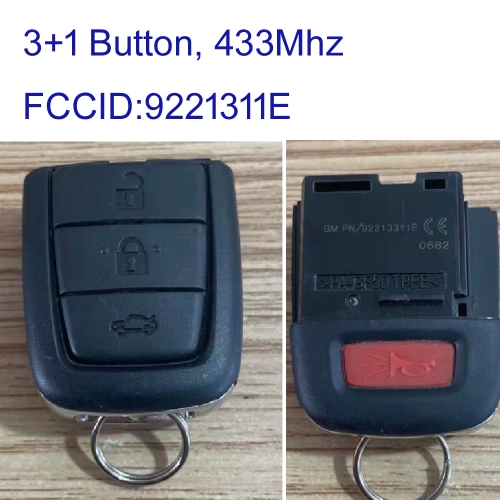 MK530010 3+1 Button With Horn 434 Mhz Remote key for Holden Ve Commodore GM Lumina Caprice 2008 PN/92213311E KeyTail 92213311