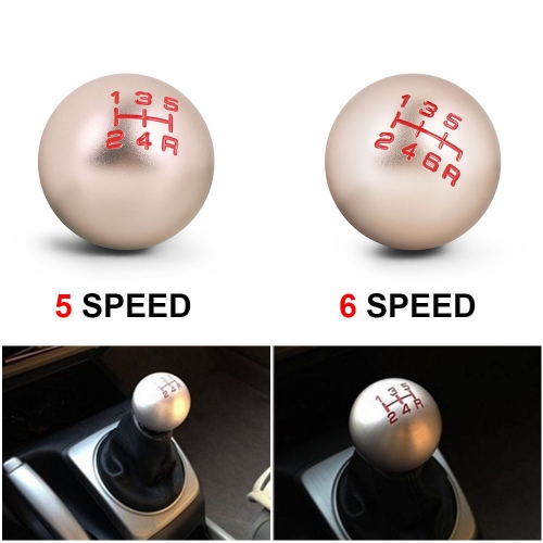 FP00001 Universal Racing 5 Speed/6 Speed Gear Shift Knob Manual Automatic Titanium Ball Shape Shift Knob Shift Lever For Honda Civic