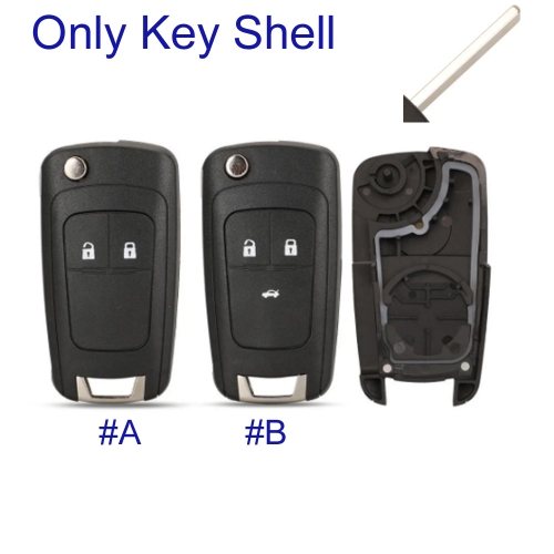 FS280042 2 /3 Buttons Flip Key Shell For Chevrolet Cavalier Aveo 2020 HU100 Blade Folding Key Case