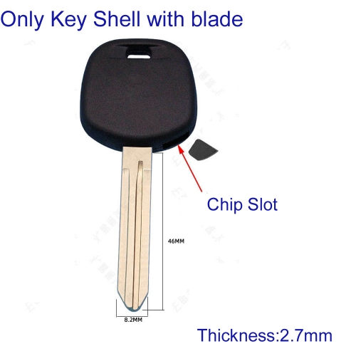 FS190189 Head Key Shell House Cover Remote Control Key Case for T-oyota Auto Car Key Transponder Key Shell With Blade