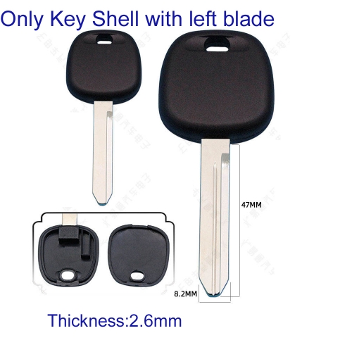 FS190186 Head Key Shell House Cover Remote Control Key Case for T-oyota Auto Car Key Transponder Key Shell With Left Blade