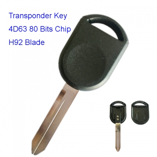 MK160093 Transponder Key with 4D63 80 Bits Chip for Ford L-incoln Mazda Mercury Car Key Remote Control Fob Head Key