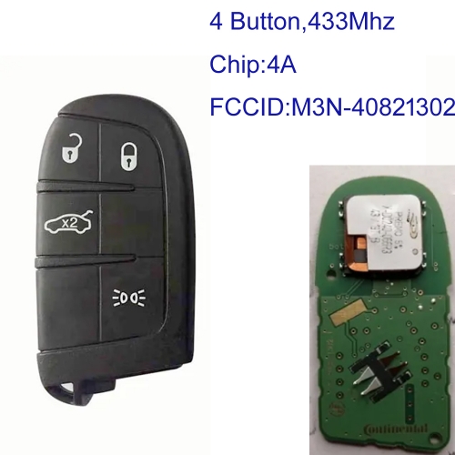 MK330001 Original 4 Buttons 434MHz Smart Remote for Fiat 500 500X M3N-40821302