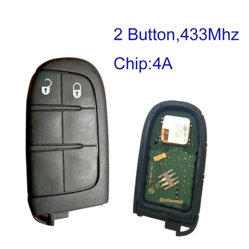 MK300005 Original 2 Button Smart Key 434mhz for 2018 Jeep Compass Part Number 68250335AB HITAG AES